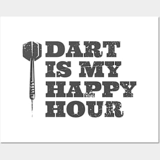 dart is my happy hour Posters and Art